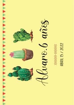 Kit imprimible Cactus para nene