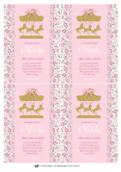 KIT IMPRIMIBLE CARROUSEL SHABBY - comprar online