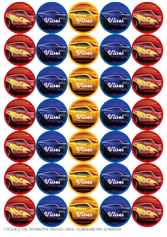 Imagen de Kit imprimible Cars 3