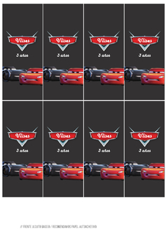 Kit imprimible Cars 3 - Tres Cerditos Kits Imprimibles