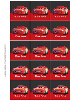 Kit imprimible Cars 3 - tienda online