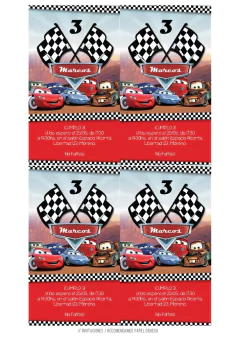 KIT IMPRIMIBLE CARS RAYO MCQUEEN - buy online
