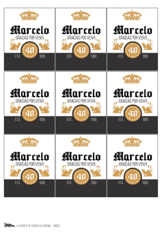 Kit imprimible Cerveza Corona - loja online