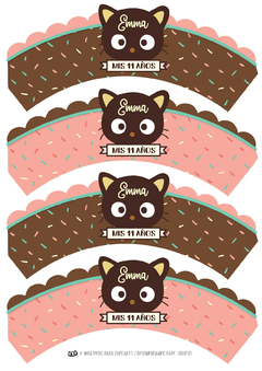 Imagen de Kit imprimible Chococat Kitty | PDF editable