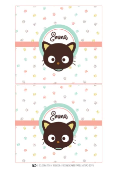 Kit imprimible Chococat Kitty | PDF editable - tienda online