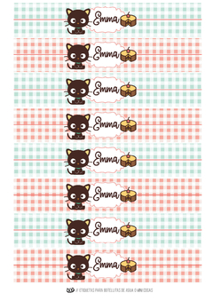 Kit imprimible Chococat Kitty | PDF editable en internet