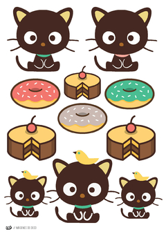 Kit imprimible Chococat Kitty | PDF editable - Tres Cerditos Kits Imprimibles