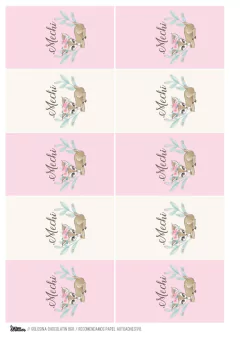 Imagen de KIT IMPRIMIBLE CIERVITAS SHABBY