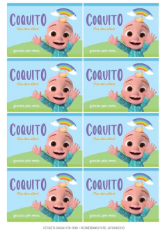 Kit imprimible Cocomelon, Cocomelon imprimible, pdf, editable. - Tres Cerditos Kits Imprimibles