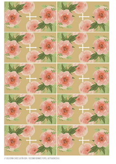 KIT IMPRIMIBLE Comunión floral - Tres Cerditos Kits Imprimibles