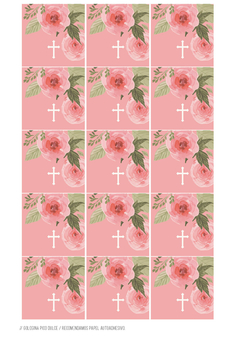 KIT IMPRIMIBLE Comunión floral