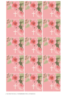 KIT IMPRIMIBLE Comunión floral