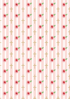 KIT IMPRIMIBLE Comunión floral - Tres Cerditos Kits Imprimibles