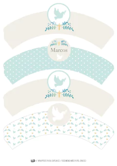 KIT IMPRIMIBLE Comunión Paloma - buy online