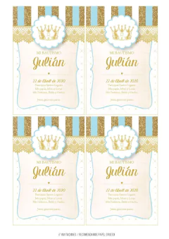 KIT IMPRIMIBLE CORONA PRINCIPE - comprar online
