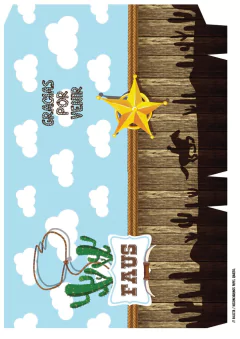 KIT IMPRIMIBLE COWBOY LEJANO OESTE