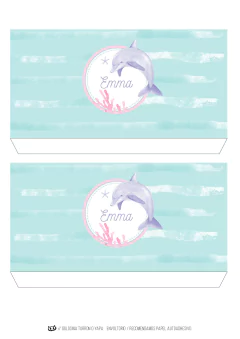 Kit imprimible Delfines Mar | PDF editable - comprar online