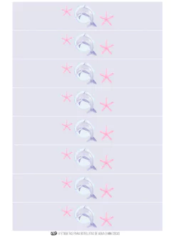 Kit imprimible Delfines Mar | PDF editable en internet
