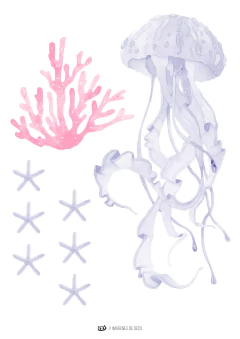 Kit imprimible Delfines Mar | PDF editable - Tres Cerditos Kits Imprimibles