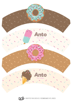 Kit imprimible Donas y Helados - tienda online