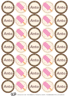 Kit imprimible Donas y Helados - comprar online