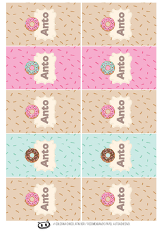Kit imprimible Donas y Helados - Tres Cerditos Kits Imprimibles