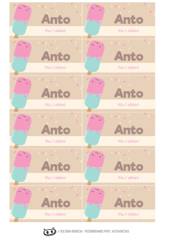 Kit imprimible Donas y Helados
