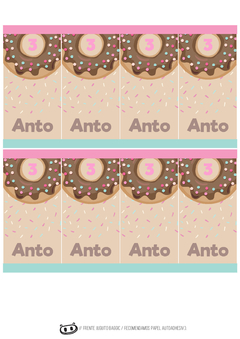Kit imprimible Donas y Helados - comprar online