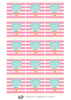 Kit imprimible Donas y Helados en internet