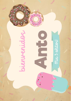 Kit imprimible Donas y Helados - tienda online