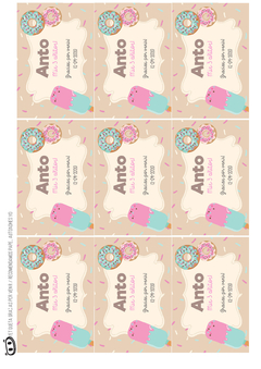 Kit imprimible Donas y Helados