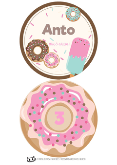 Kit imprimible Donas y Helados en internet
