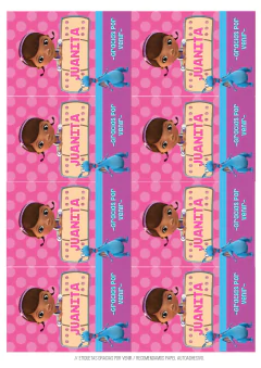 Kit imprimible Dra Juguetes | PDF editable - tienda online