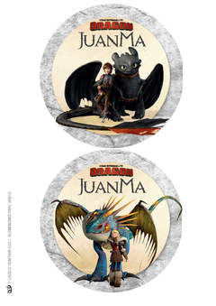 Kit imprimible Como entrenar a tu dragón - Tres Cerditos Kits Imprimibles