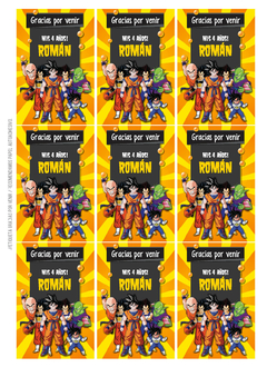 Kit imprimible Dragon Ball en internet