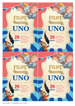 KIT IMPRIMIBLE DUMBO - Tres Cerditos Kits Imprimibles
