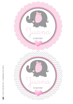 Imagen de Kit imprimible elefantita