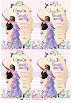 Kit imprimible Encanto Isabella - Tres Cerditos Kits Imprimibles