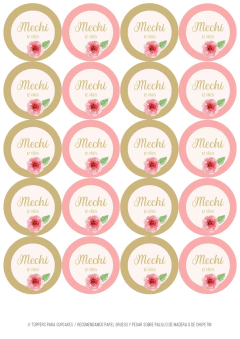 Imagen de Kit imprimible flores romántico