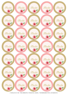 Kit imprimible flores romántico - comprar online