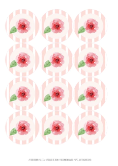 Kit imprimible flores romántico - tienda online