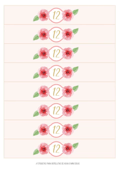 Imagen de Kit imprimible flores romántico