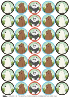 KIT IMPRIMIBLE OSOS ESCANDALOSOS - tienda online