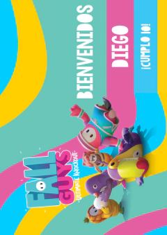 Imagen de Kit imprimible Fall Guys Gamer