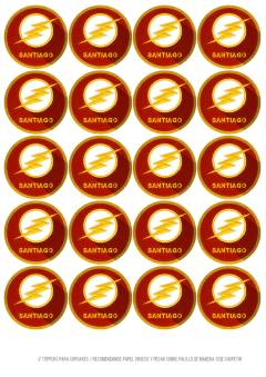 Imagem do Kit imprimible Flash superheroe