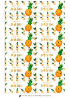 Kit imprimible Frutas nenas - Tres Cerditos Kits Imprimibles