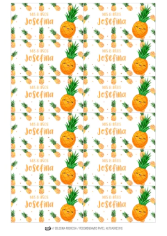 Kit imprimible Frutas nenas - Tres Cerditos Kits Imprimibles
