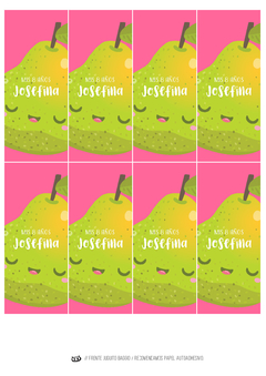 Kit imprimible Frutas nenas - tienda online