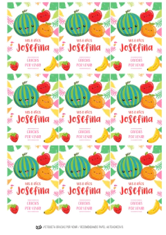 Kit imprimible Frutas nenas - tienda online