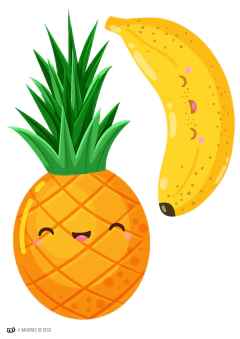 Kit imprimible Frutas nenas